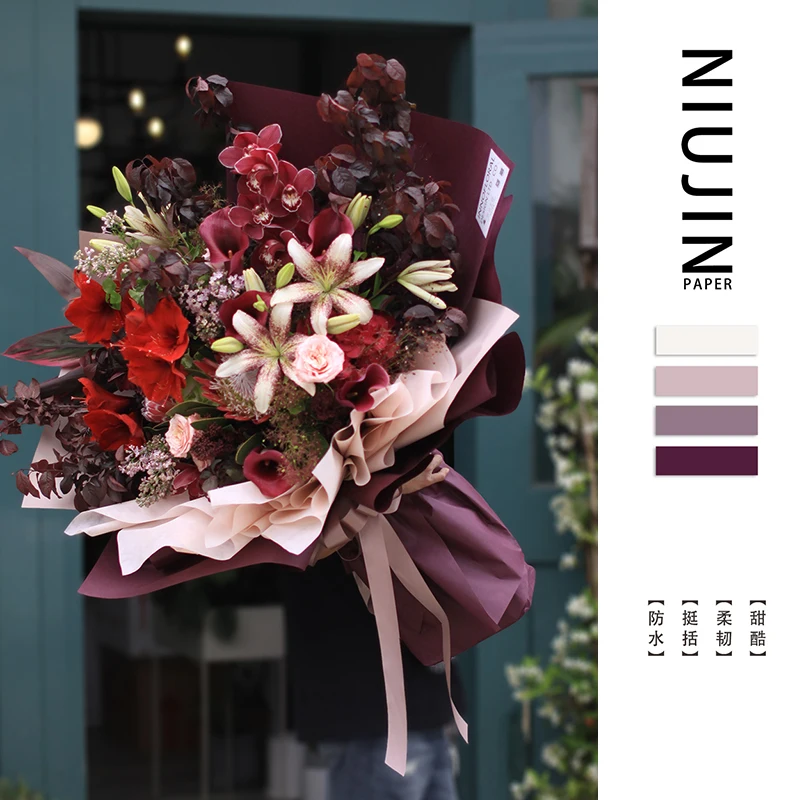 JOYWOOD Best Selling Florist Supplies Waterproof Korean Wrapping Paper For Flower