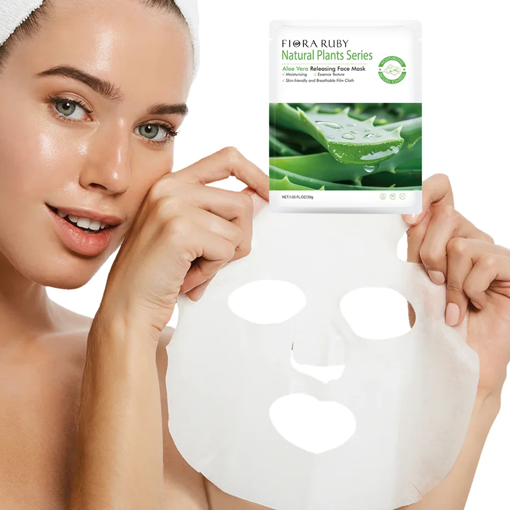 Private Label Beauty Aloe Vera Face Masks Korean Skin Care Moisturizing Sheet Face Mask