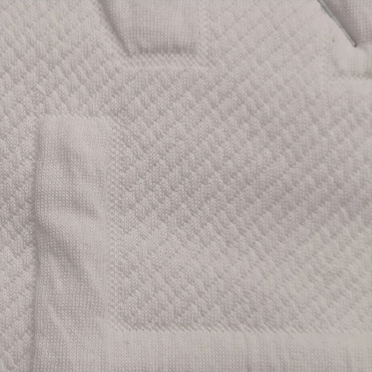 High quality scuba silk cotton fabric free sample knitted jacquard polyester spandex elastic soft fabric for hoodies