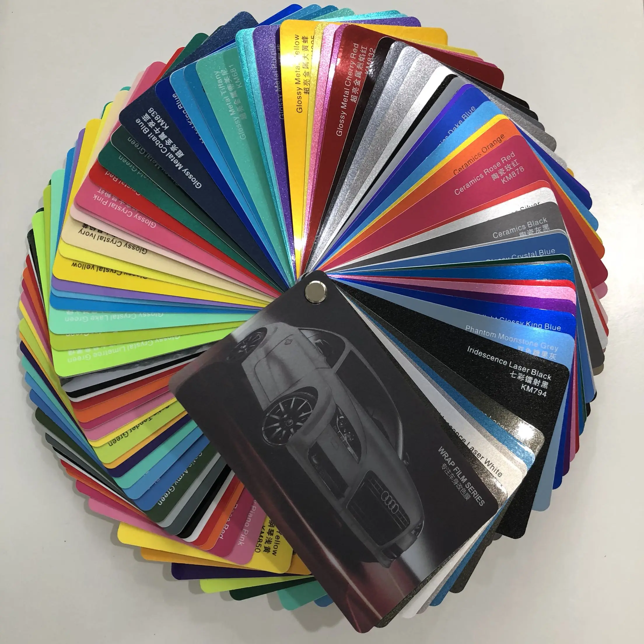 Wholesale Satin Matte Air Bubble Free Chrome Blue Car Wrap Vinyl