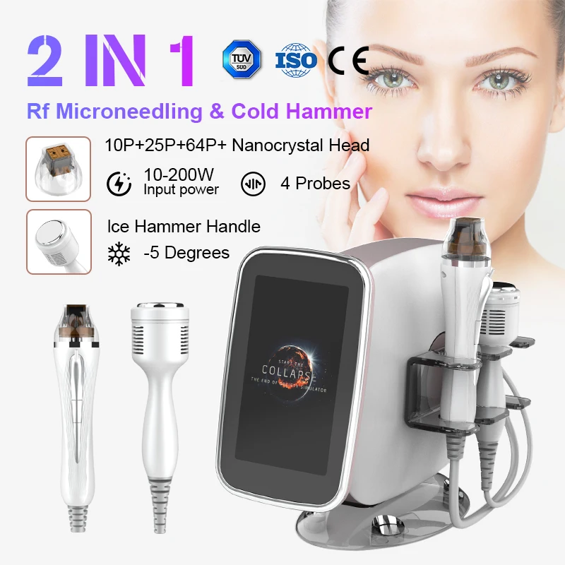 Portable Professional Fractional Rf Microneedling Machine Radio Frequency Gold Micro Needle Skin Tightening Equipment