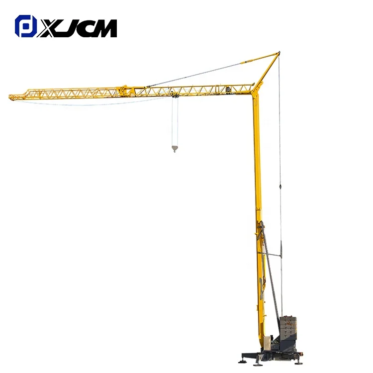 Mobile Foldable Mini Crane Lifting Self Erecting Tower Crane Construction Building 4 Ton CE Provided PLC Prices of Tower Cranes