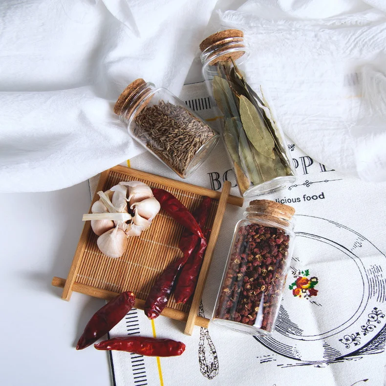 Spcie Glass Tube Vial Jar Mini Glass Bottles Cork Tops For Camping Project Arts Crafts  Wedding Wishing