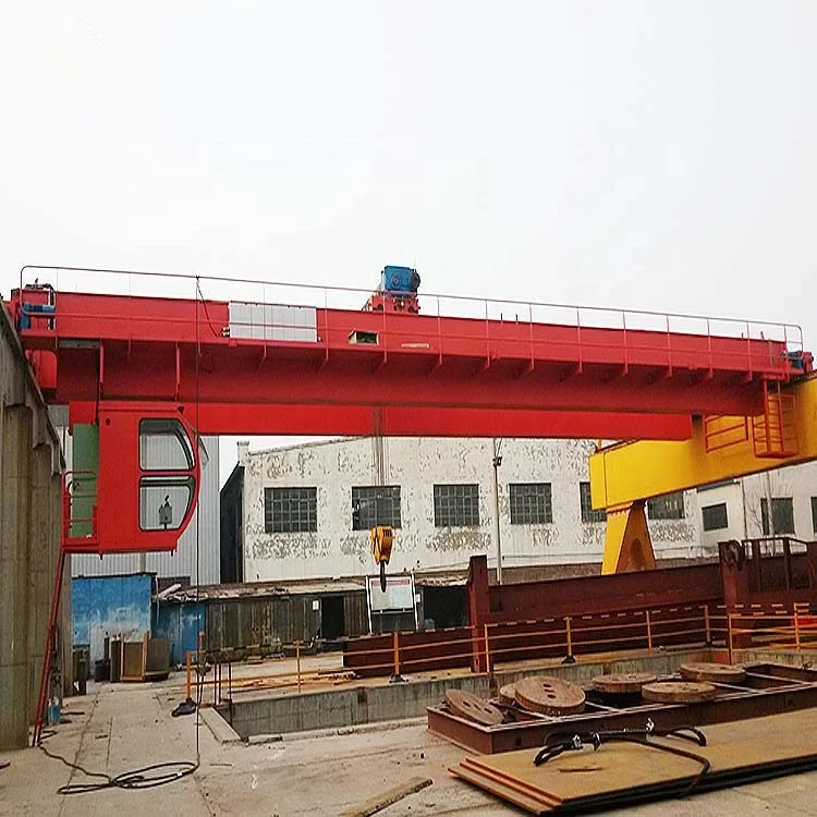 Best Quality Factory Direct Sale QD Heavy Duty 50 60 70 100 ton Double Beam Overhead Travelling Crane Trolley Winch Lifting