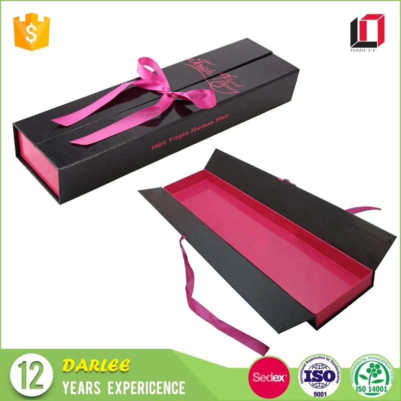 Hot Sale Custom High End Luxurious Hair Extension Eyelash Makeup Set Ribbon Gift Packaging Box