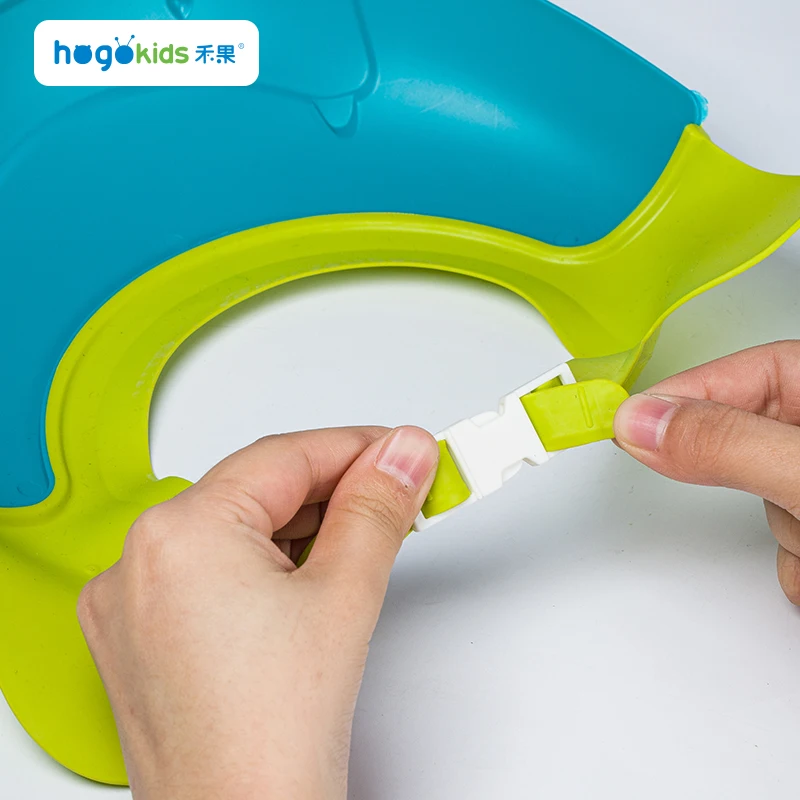 Hogo Kids Hot Sales Baby Shower Cap Bathroom Kids Shower Caps Adjustable Hair Washing Shield