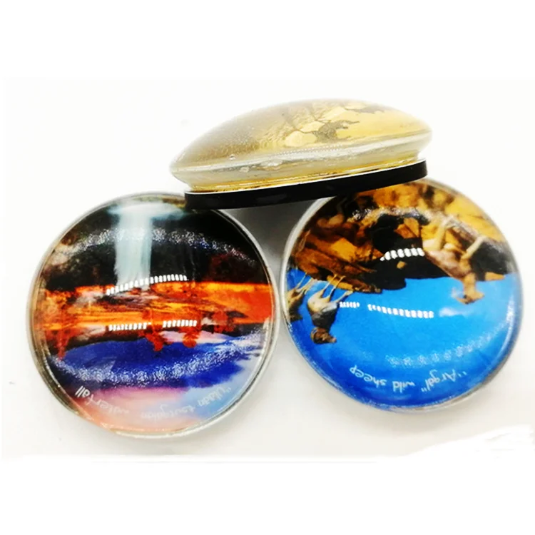 Souvenir Fridge Magnet, Magnet Fridge Magnets for Fridge Custom Glass Round Glass Metal Medium Bubble Magnet, 3D Christmas