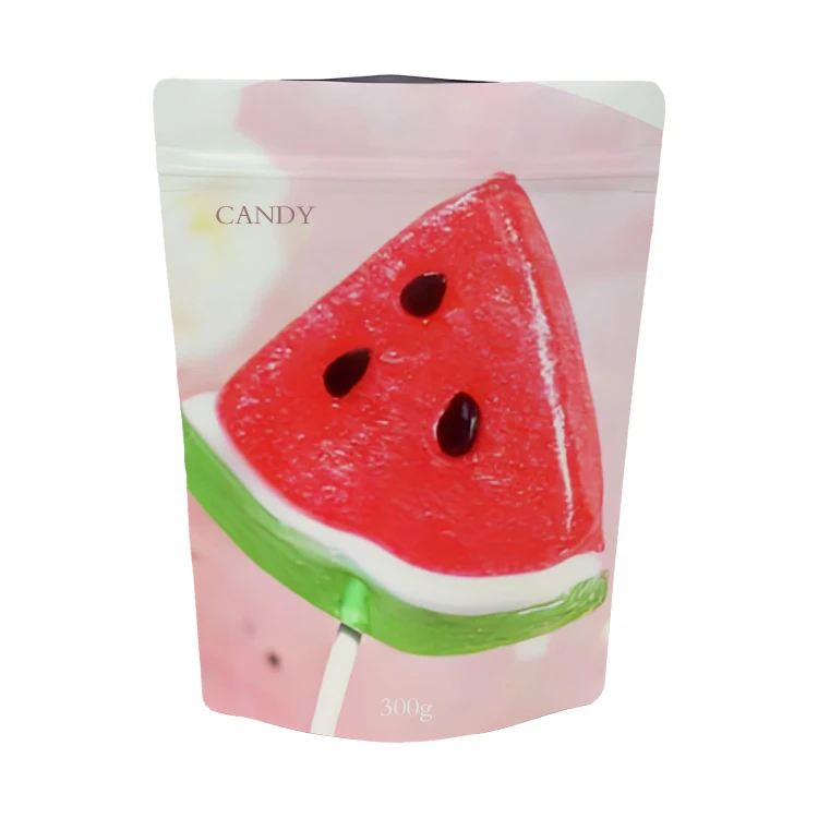 Customizable 150g strawberry syrup three-side sealing matte zipper packaging bag