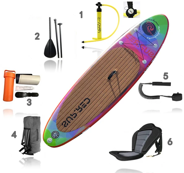 China Supplier BSCI / CE OEM Wholesale Custom inflatable paddle board surf practice board sup bord sap board