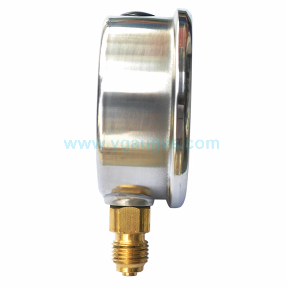 Stainless Steel Liquid Filled Gas Cylinder Pressure Gauge