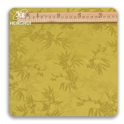 Bamboo dry and strong human silk dark jacquard fabric 165g imitation silk light jacquard satin dress cheongsam fabric