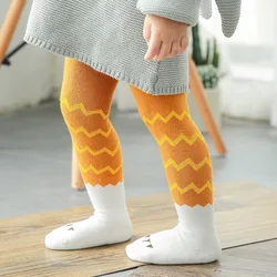 Wave Pattern Children Tights Stockings Baby Girls Fashion Tights Pantyhose