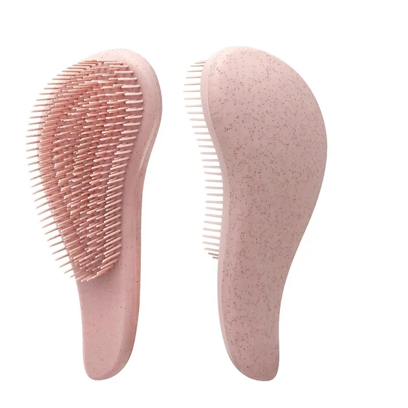 2 in 1 scalp massager brush Custom logo Silicon Hair Brush Wide Tooth Detangling Comb Scalp Massager Shampoo Brush