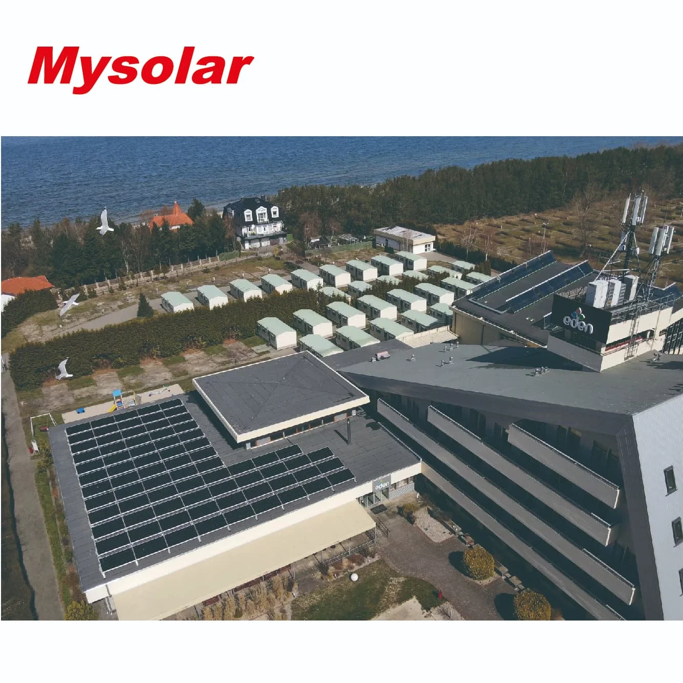 Mysolar 430W 445W 450w Solar Modules with N-Type Topcon 108 Half-cut Mono Cells full black Bifacial Double  Glass Solar Panels