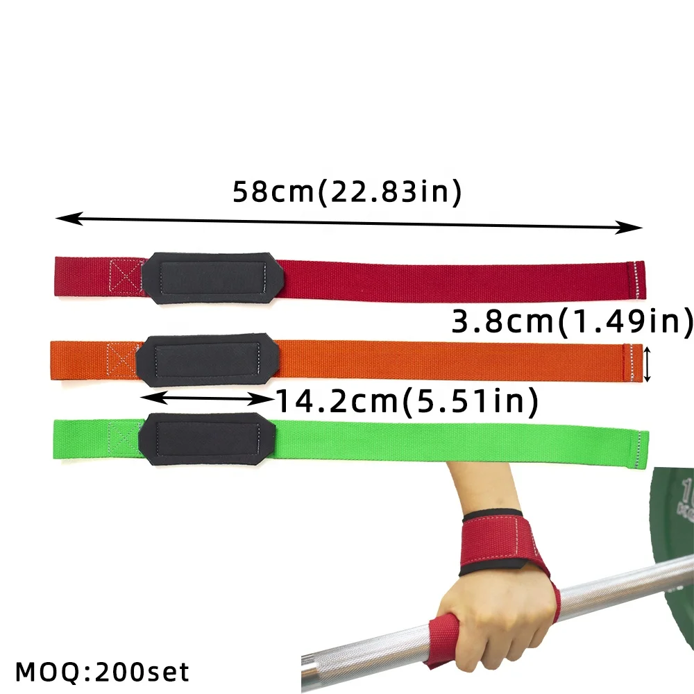 2022 Hot Sale Belastende gurte Gym Fitness Adjustable Non-slip Power gym lanyard keychain wraps weight lifting wrist strap