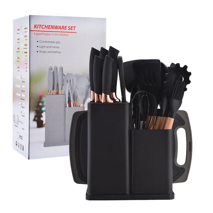 Professional Cheap Price Factory Direct 19pcs Silicone Cooking Utensil Set Silicone Kitchen Accessories