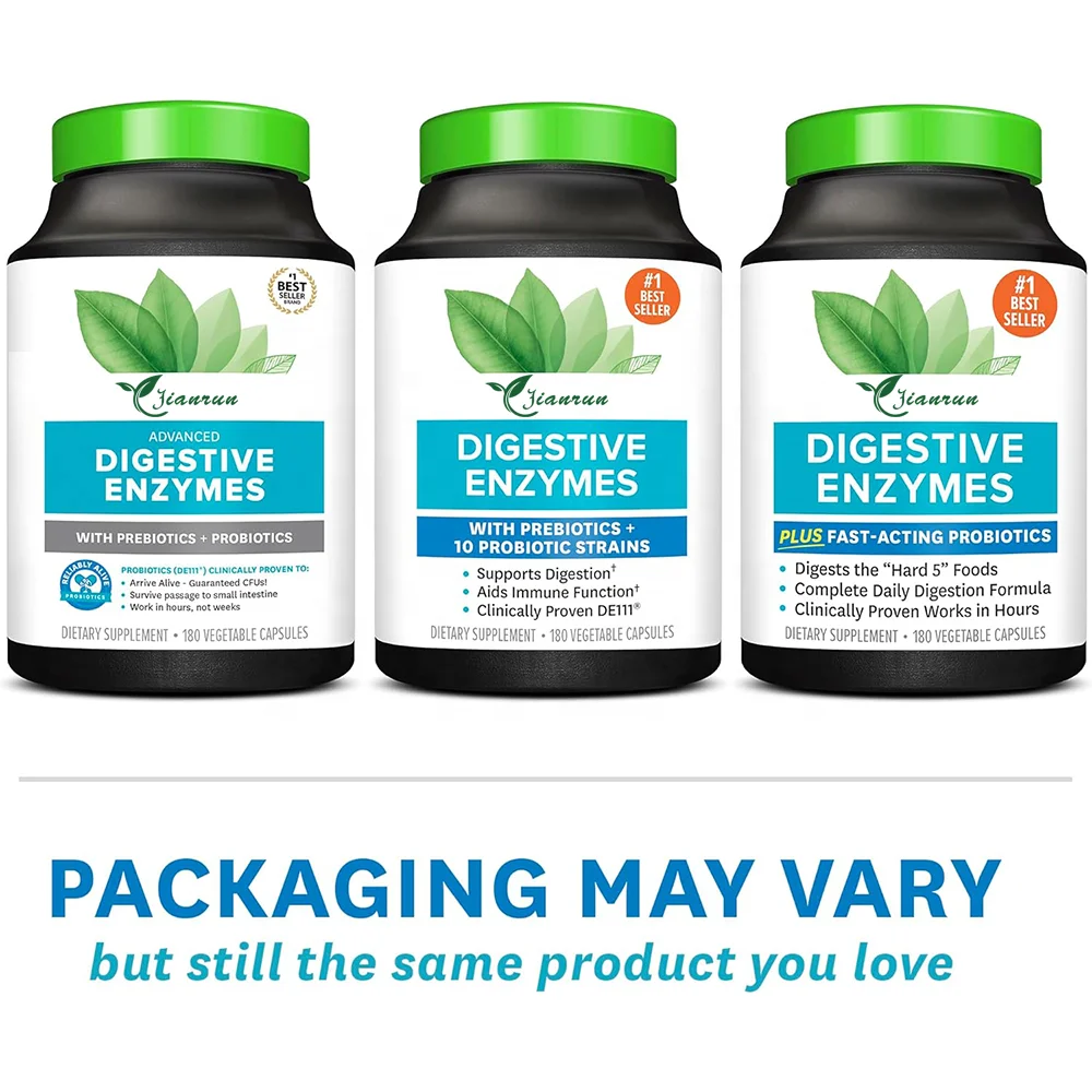 Multi Enzymes Health and Bloating Relief Daily Enzymes Gut Health And Stomach Comfort and Digestion Supplement Capsules