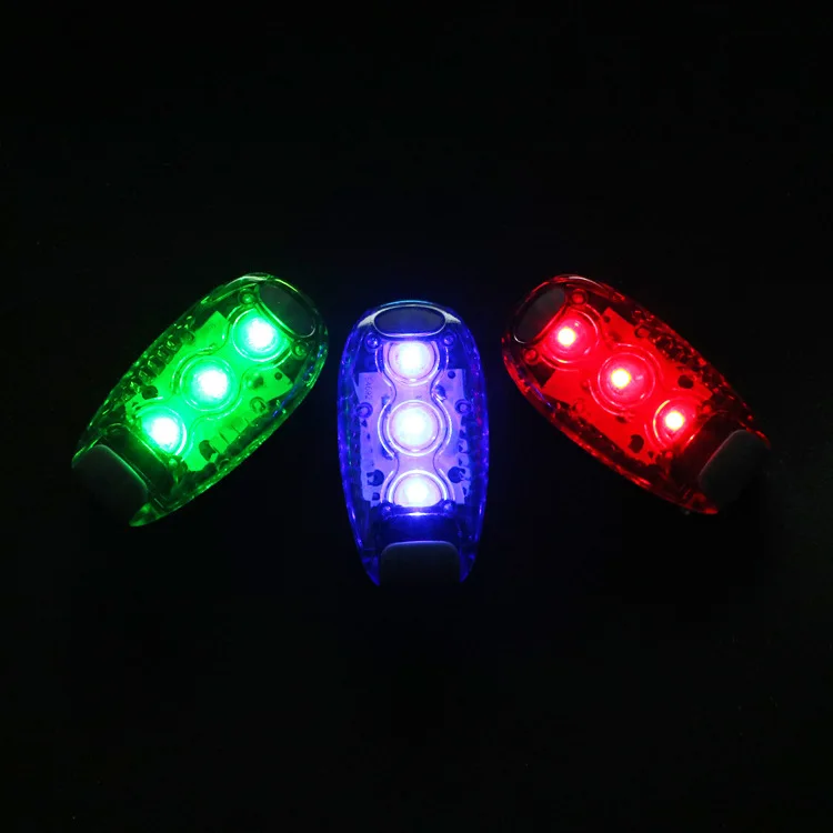 Outdoor Runners Safety Light Bike Cycling 3 Modes Clip On Led Flashing Reflective Lights Warning Flashlight Waterproof Portable