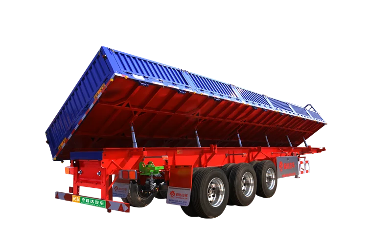 World Class Quality Hydraulic Tipping Trailer, Semi-Trailer Dump Truck, Side Tipper Dump Trailer For Sale