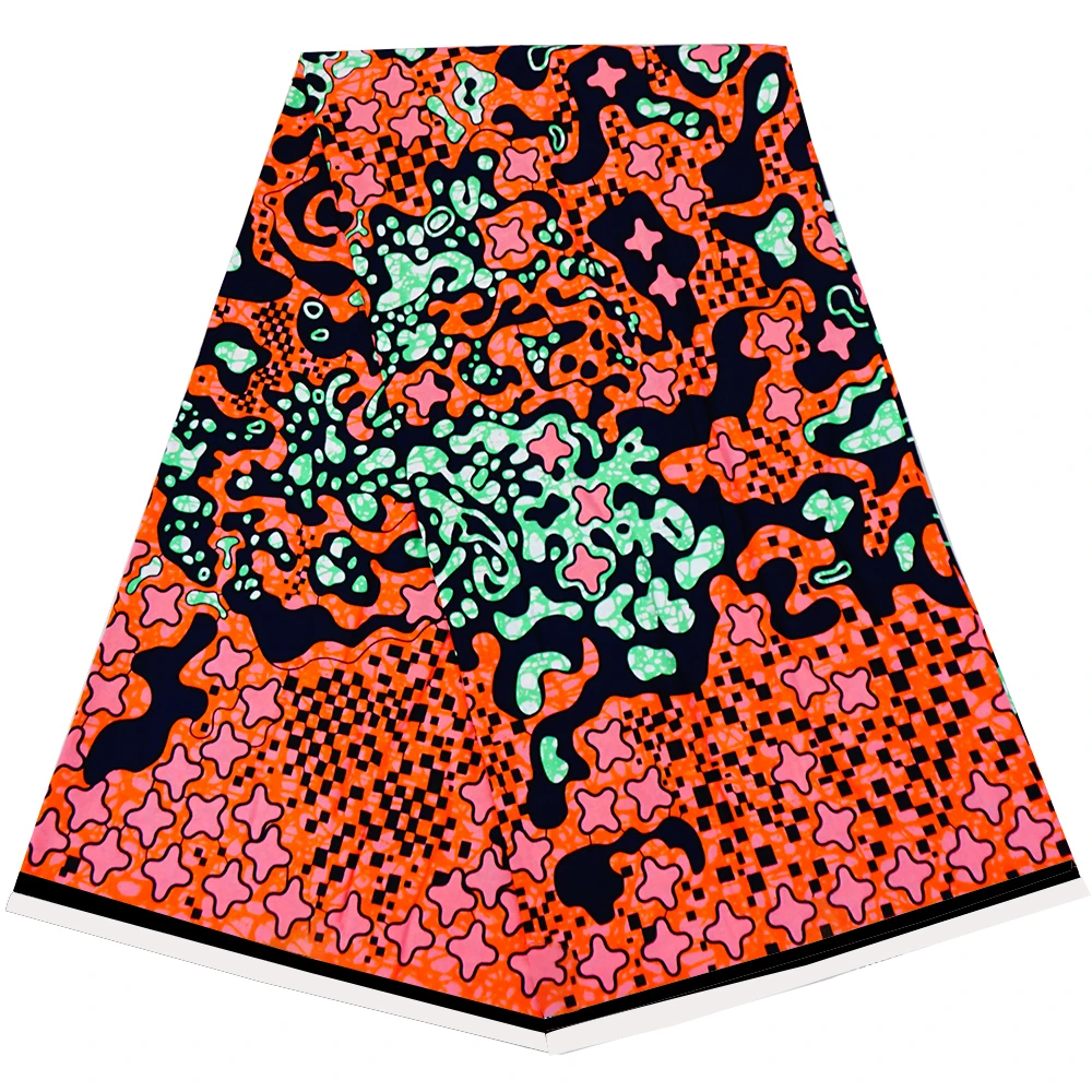 Popular african wax fabric wholesale african printed fabric with peacock tail pattern beautiful for women party dress
