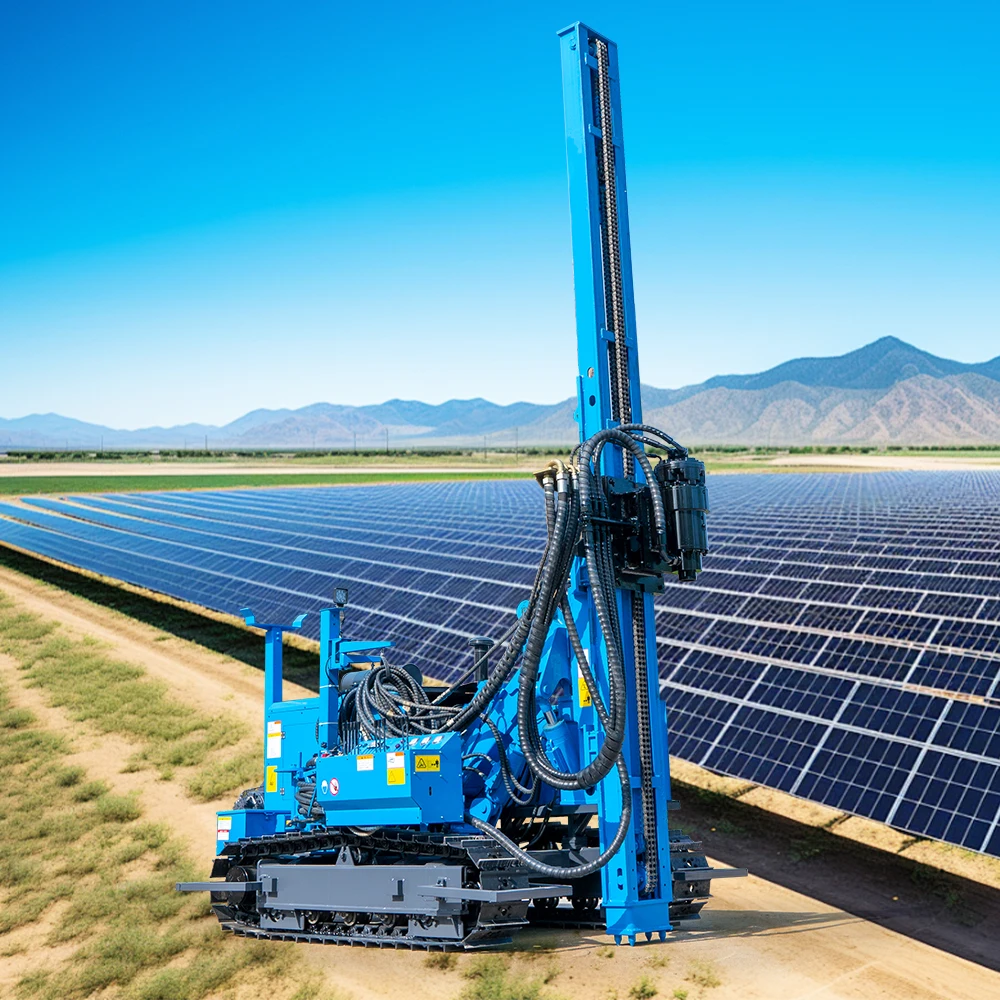 HENGWANG Top Quality Solar Piling Machine for Ground Mount Systems Boost Your Solar Energy Projects Efficiency