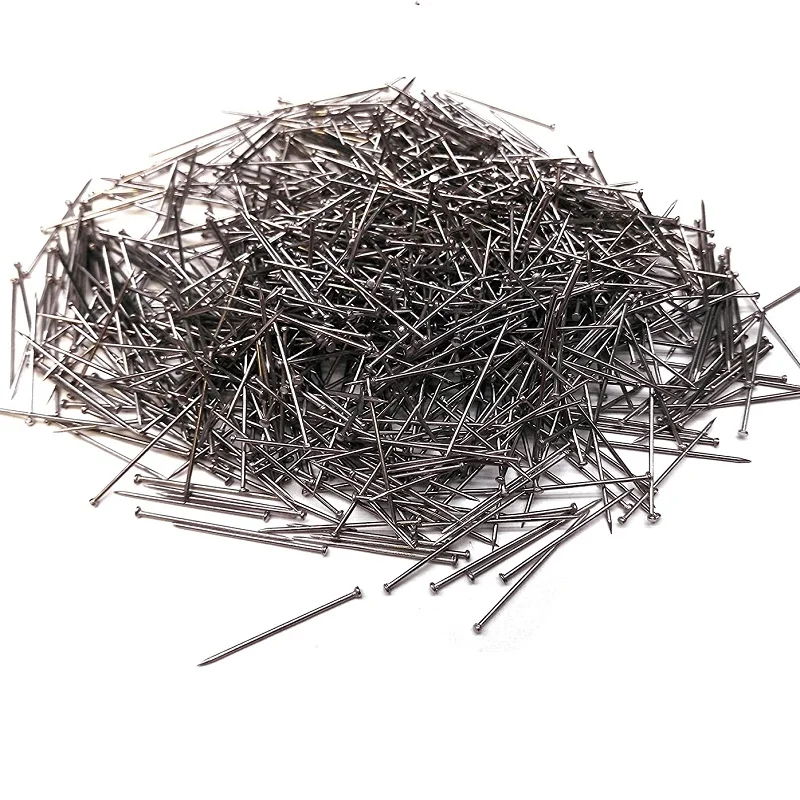 0.7*13mm stainless steel nickel plated pin Point Rounded Head office pin