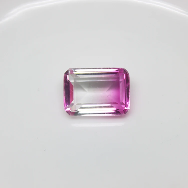 Crystal Quartz Multi-color Lab Created Tourmaline Glass