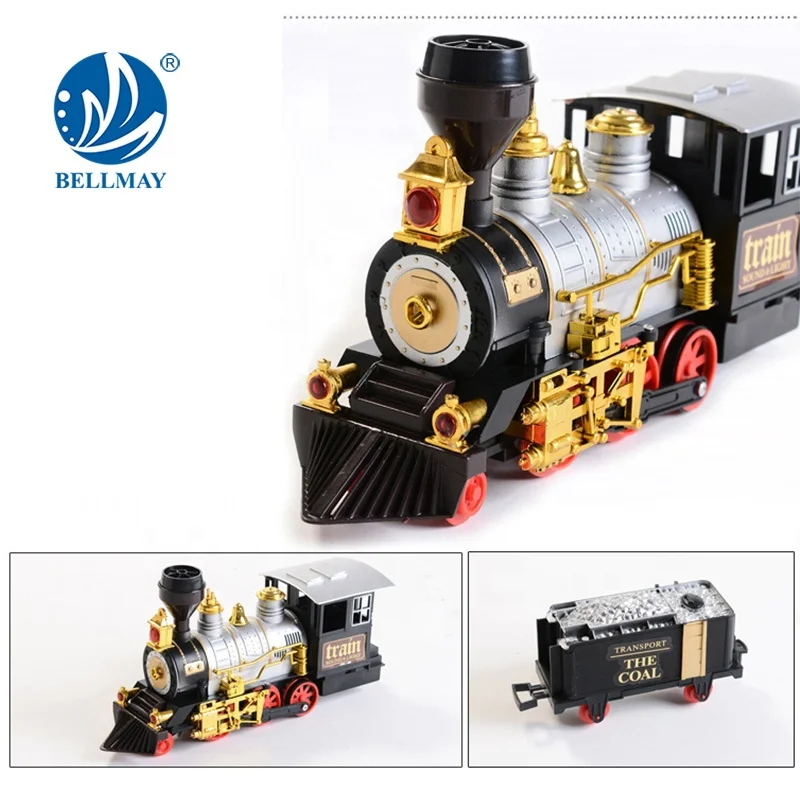 Bemay Toy Attractive Colorful Toy Train Track Electric Rail Train Toy Railway With Light And Music