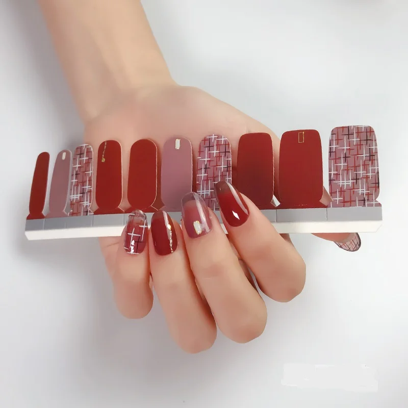 Women Girls Manicure Sticker Kits Nail Wraps Full Cover Self Adhesive Incoco Nail Polish Strips