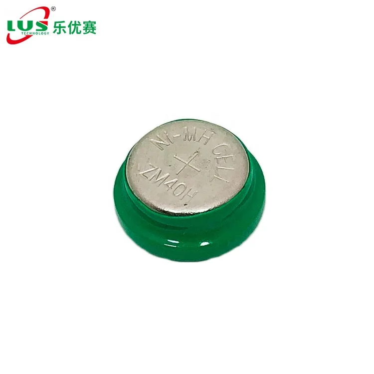 Rechargeable button cell 1.2V Nimh battery 40H 40mah 1.2V 2.4V 3.6V OEM battery pack