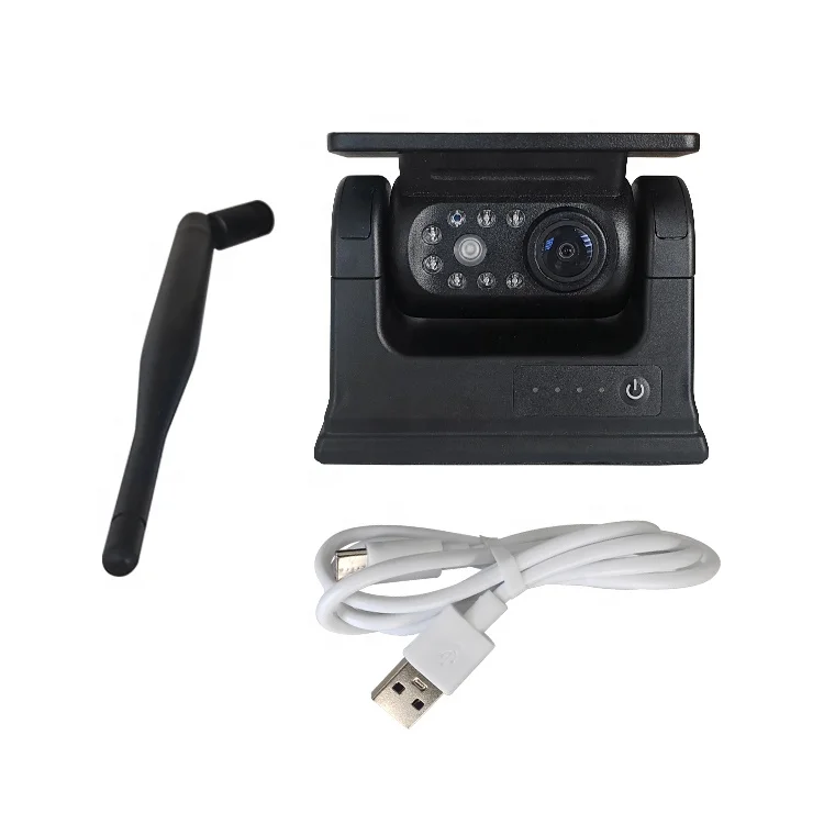 1080P HD Magnetic Base WIFI Solar Wireless Backup Rear View Camera with Rechargeable Standard Solar Monitoring System Universal