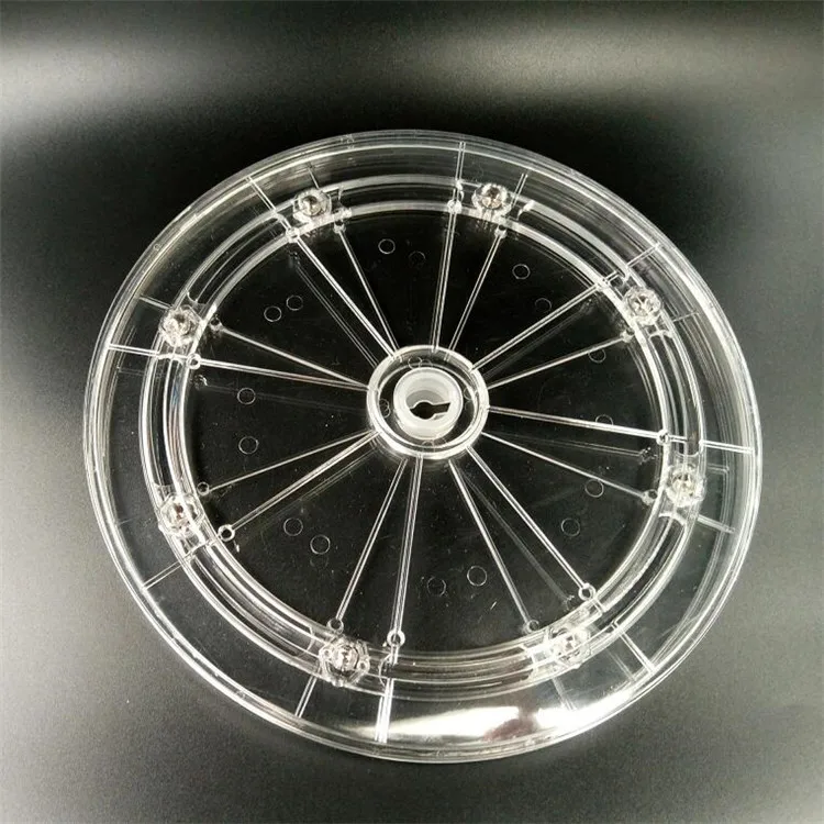 Black 8 inch Rotating turntables plastic lazy susan turntable