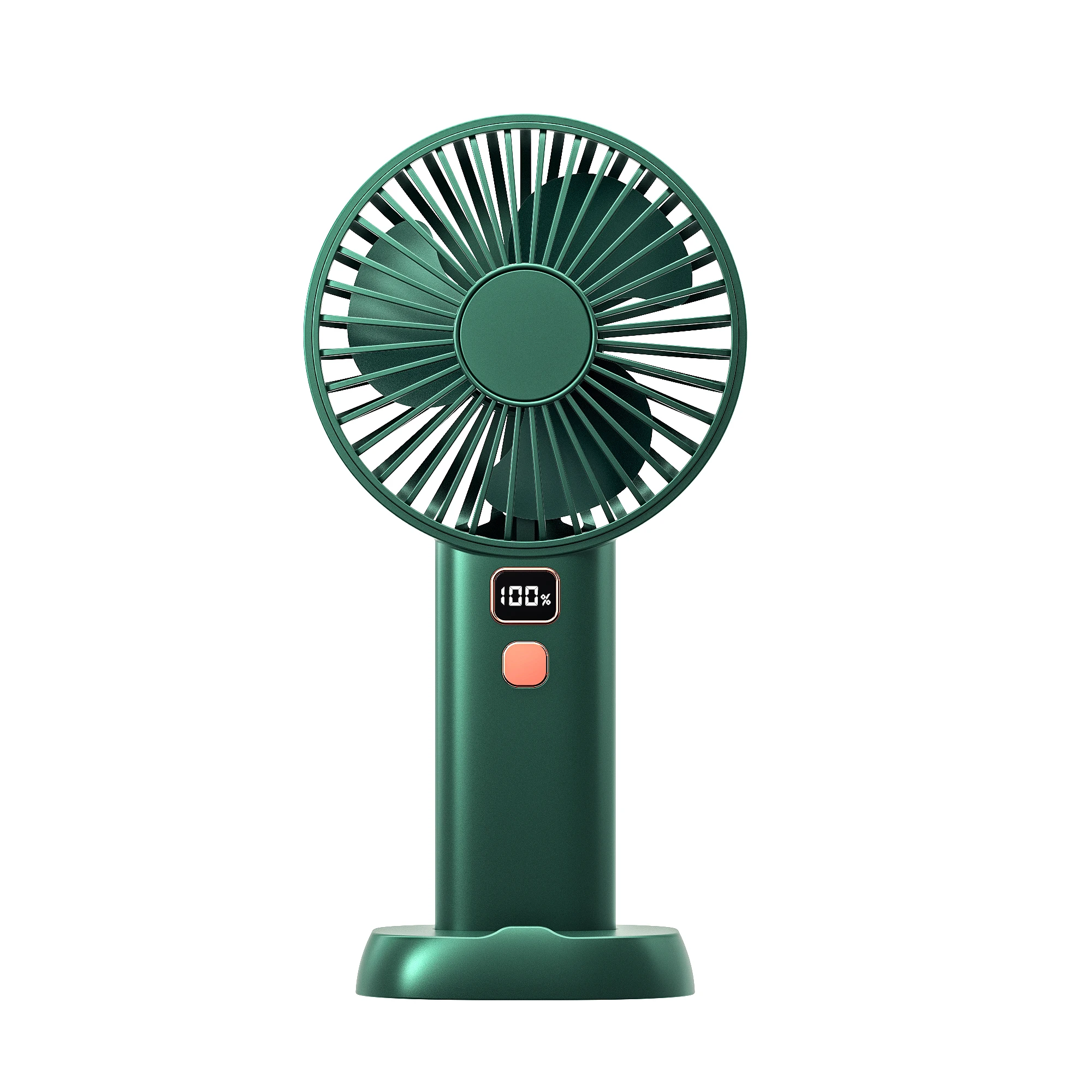 F6 mini jet fan USB Large Air Volume Handheld Fan Battery Charging Digital Display Desktop Handheld Mini Electric Fan