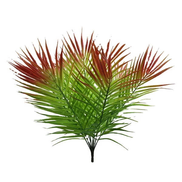 Искусственные растения Cycas, листья зеленой пальмы для украшения стен