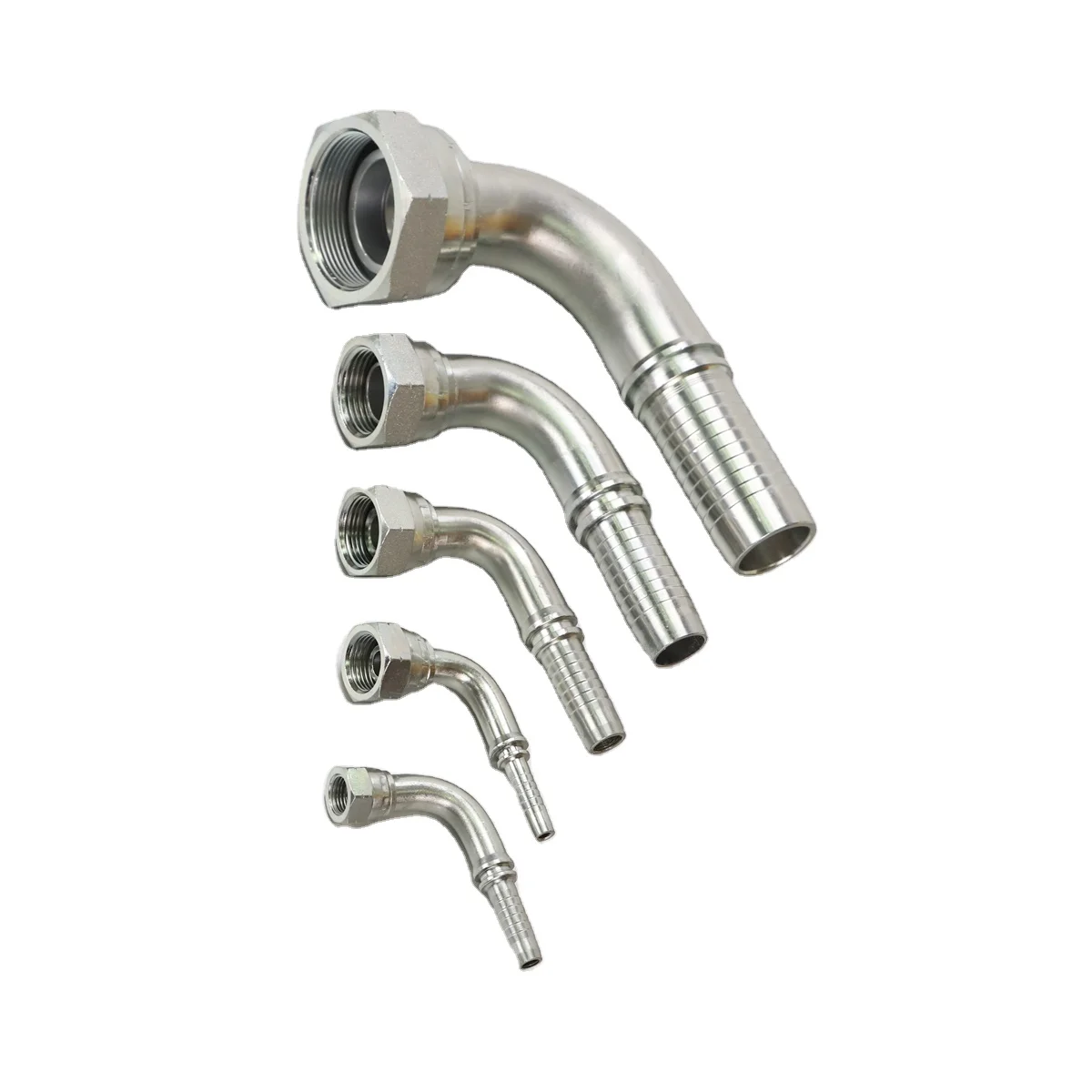 Forging Galvanized 22691 Excavator Use Hydraulic Connector 90 degree Elbow BSP Female 60 Cone Hose Fitting