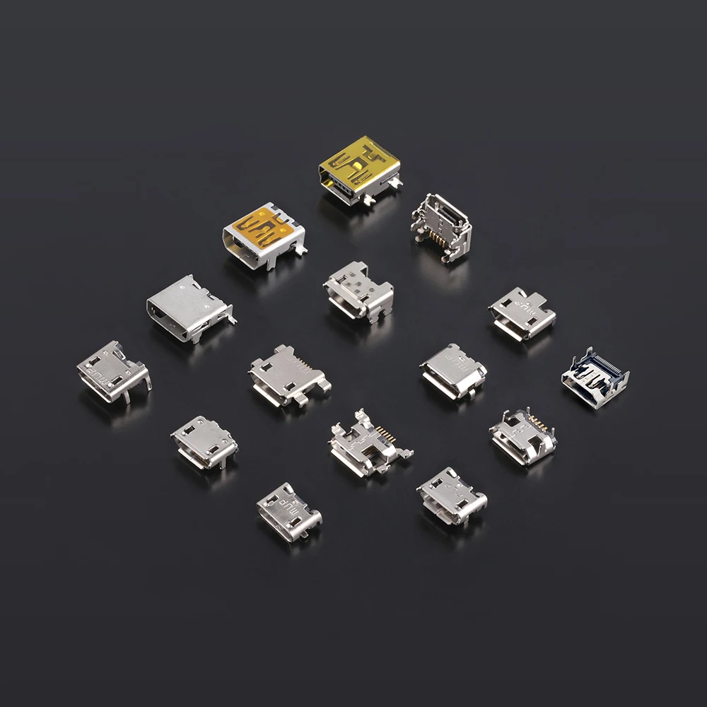 MUP Manufacturer 5PIN Micro USB Connector Female DIP Type for Automotive Health Care Devices