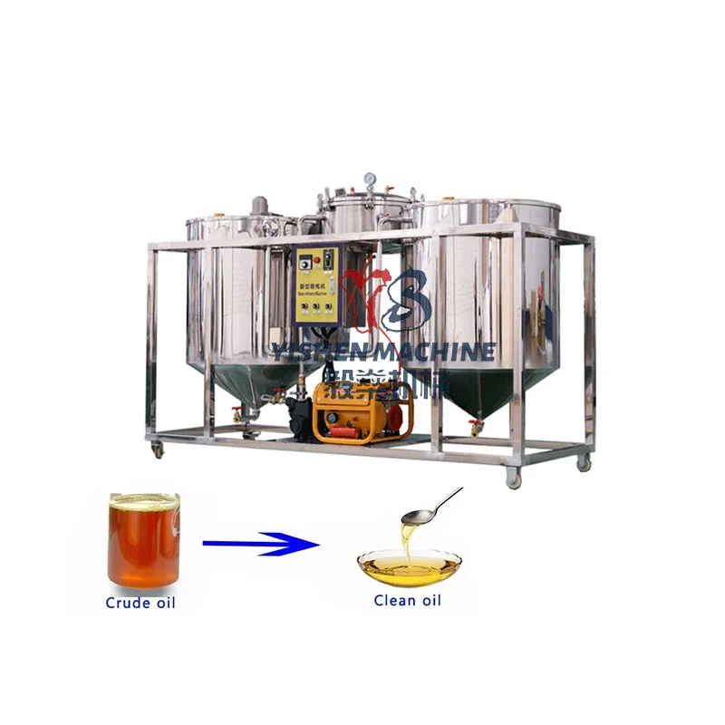 Crude Oil Corn Oil Flaxseed Oil Refinery Plant Refining Machine