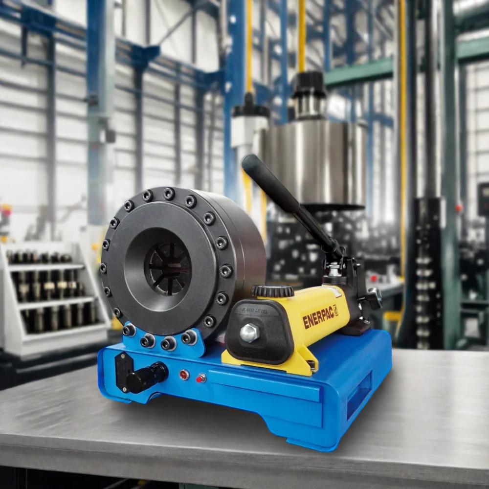 Portable 1' Manual Crimper P16 Hose Assembly Crimping Machine New AC Hydraulic Pressing Kits Manufacturing Plant Hand Operated