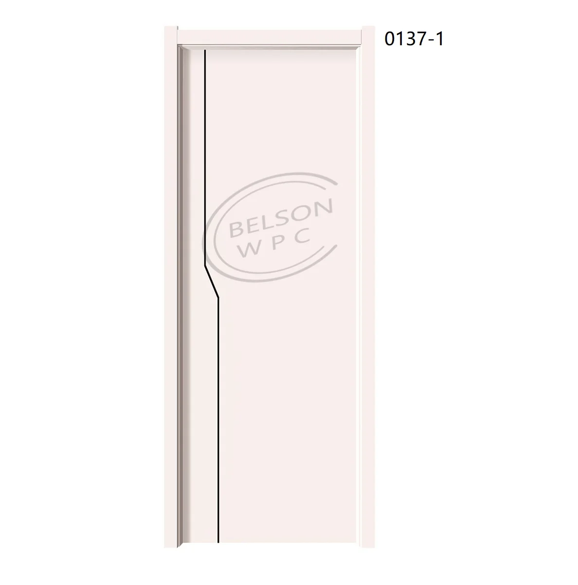 Modern Single Color Matching Double Bedroom Kitchen Bathroom WPC Door Finished Surface Side Shutter Waterproof Modern Design