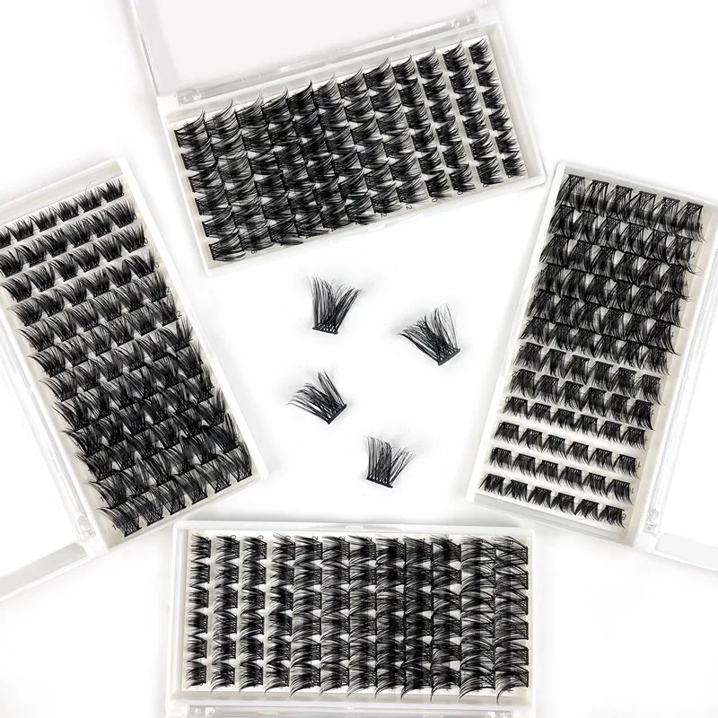 Wholesale 72 Segments Cluster Eyelashes Extension Natural Individual Lashes DIY Segment Lashes Cluster Extensions Lashes Trays