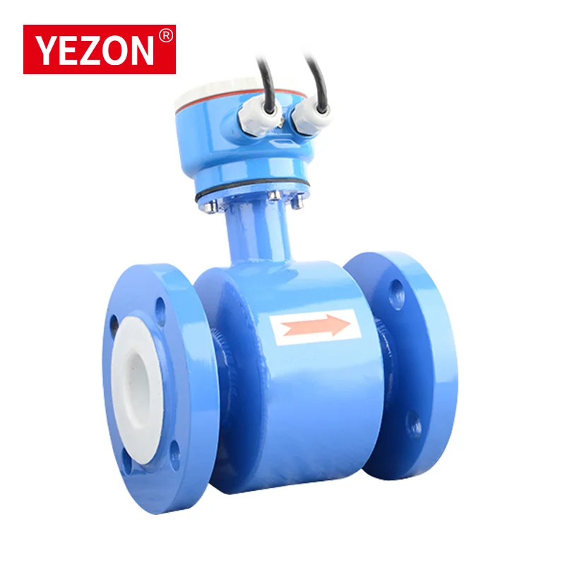Pipeline Tetrafluoroethylene Lining DN65 Electromagnetic Flowmeter Manufacturer Separated Magnetic Flow Meter for Laboratory