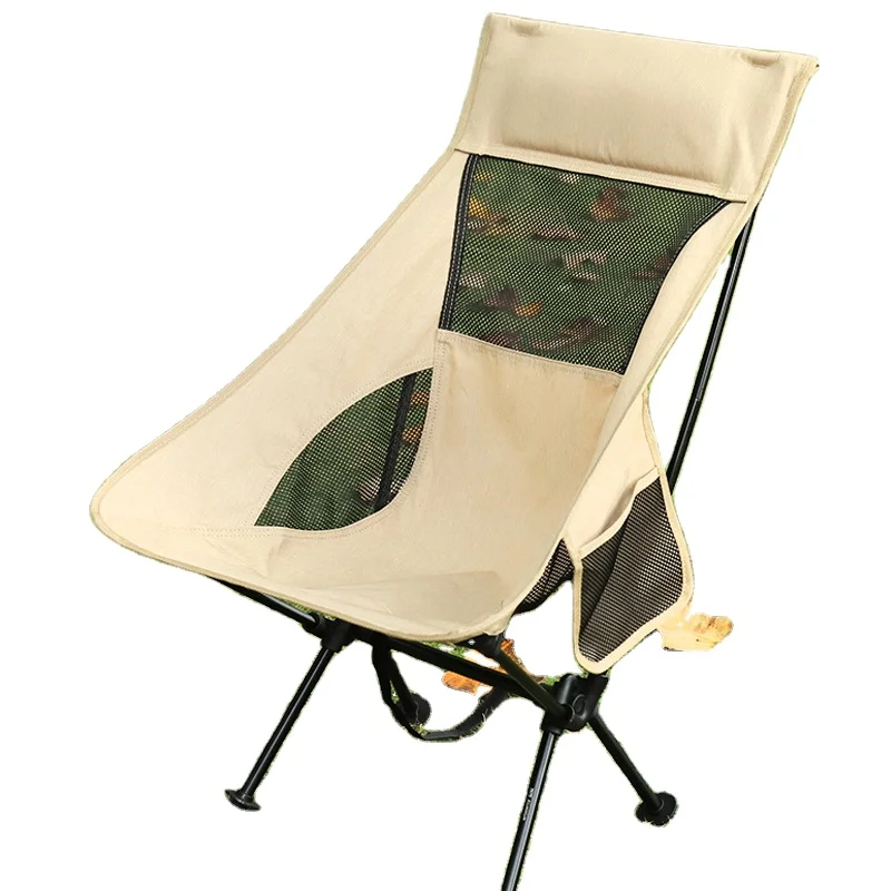 Good quality foldable outdoor hiking Camping Chair for Fishing High Back Folding portable reclining chair wholesale (1600175136848)