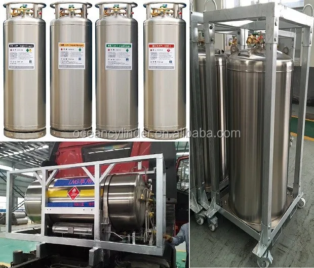 Low Work Pressure Welded Insulated Cylinder 175L 195L 210L Manufacture Liquid Cryogenic Cylinder