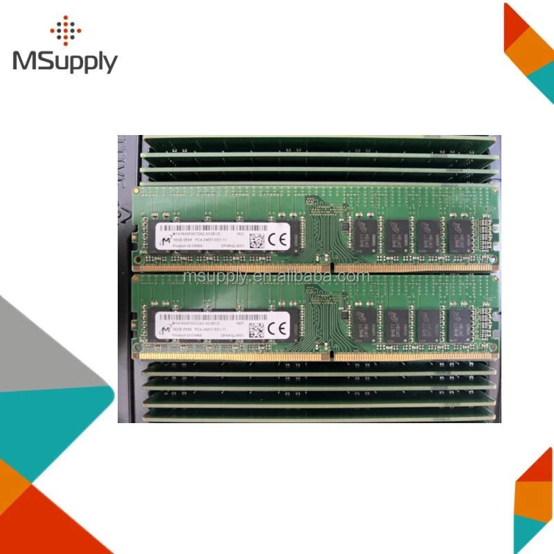 MTA18ASF2G72AZ-2G3B1ZI 16GB PC4-19200 DDR4-2400MHz ECC Unbuffered CL17 288-Pin DIMM 1.2V Dual Rank Memory Module