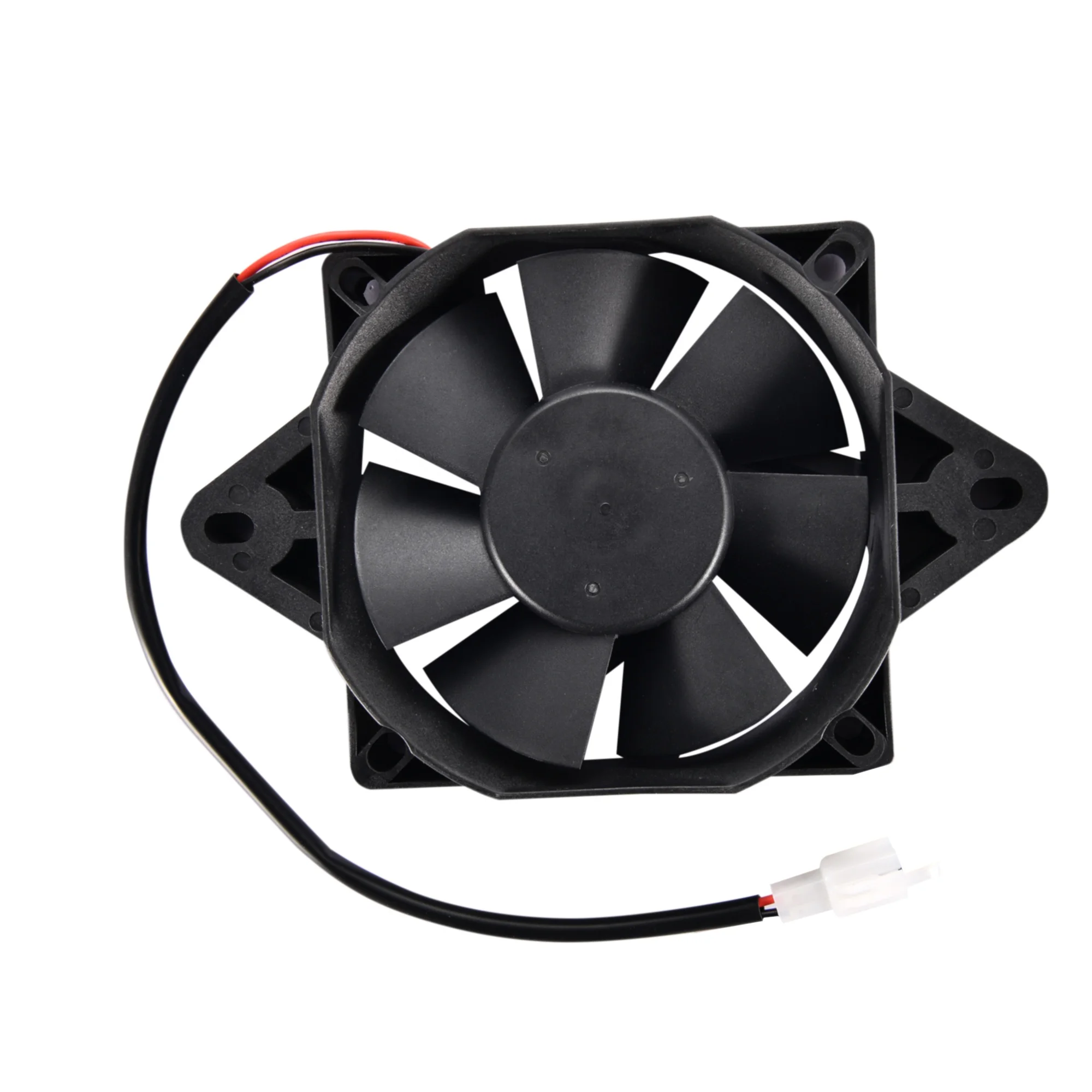 GOOFIT 12V DC Square Radiator Cooling Fan Replacement for Motorcycle 200cc 250cc Water-cooled ATV Dirt Bike Go Kart