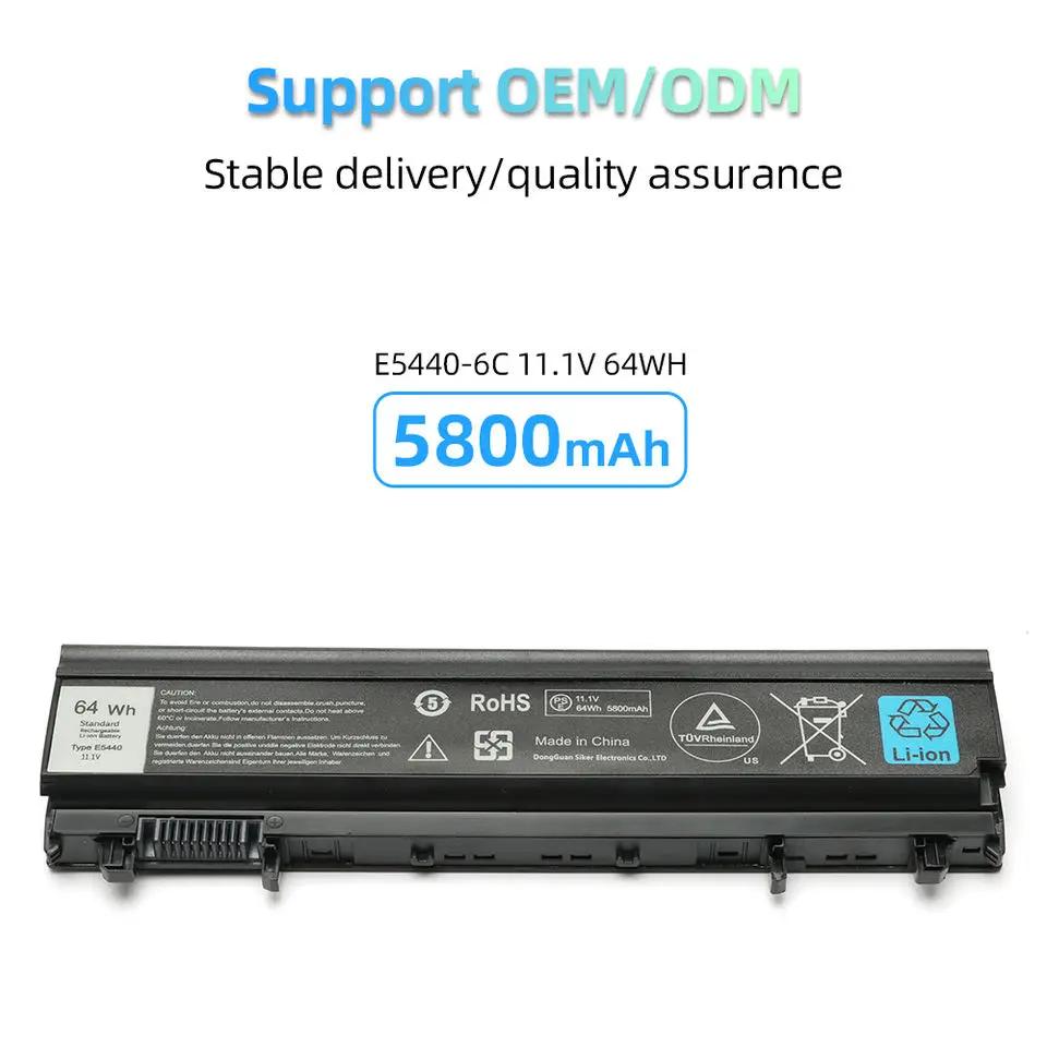 Hot selling OEM/ODM 11.1V 65WH E5440 Laptop battery for Dell Latitude E5440 Li-polymer Battery Notebook battery