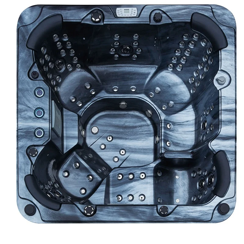 Luxurious 6 Persons Outdoor Swimming Spa Pool Acrylic Whirlpool Hydro Air Blower Bubble Massage Hot Tubs