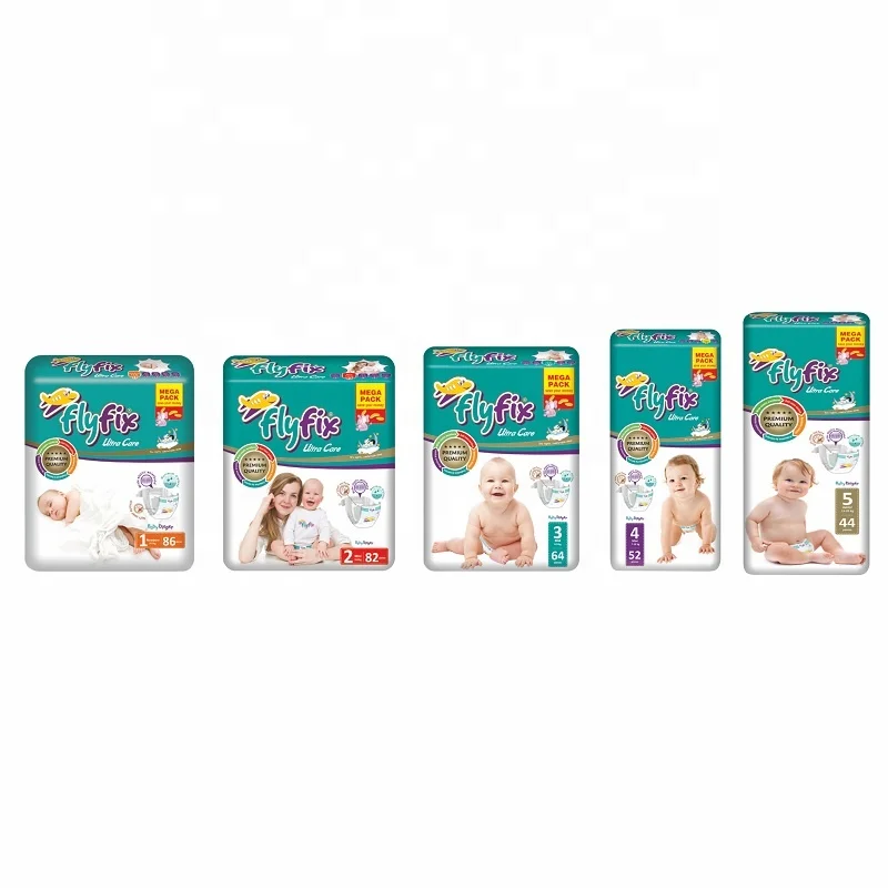 Premium Quality Baby Diapers from Turkey Mega Series Ultra Care for New Born Midi Mini Maxi Junior X Large Soft Pieces