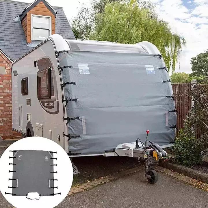 UV Resistant Waterproof 4Layers Non-Woven RV Windshield Caravan Front Towing Cover