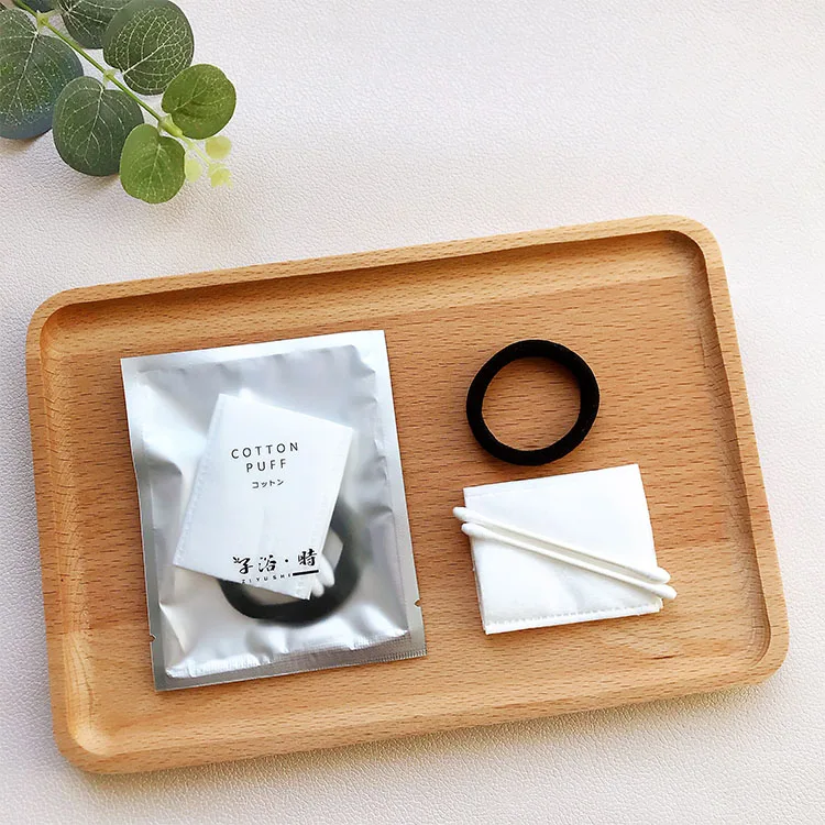 Wholesale Custom Package Disposable Hotel Suppliers Cotton Set Vanity Kit